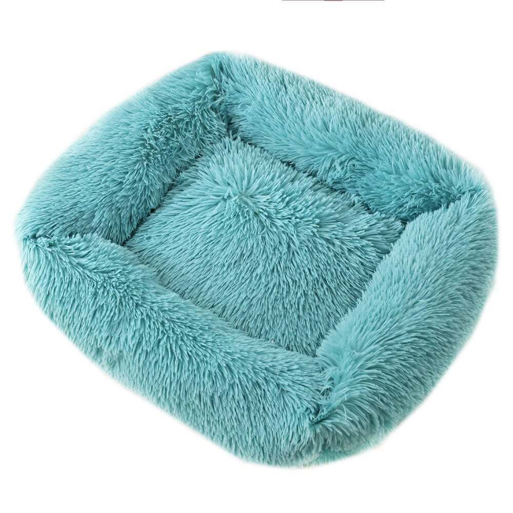 Pet Dog Bed Comfortable Cuddler Square Dogs Kennel Very Soft Washable Dog and Cat Cushion Bed Winter Warm Sofa 12 Color - anconmall