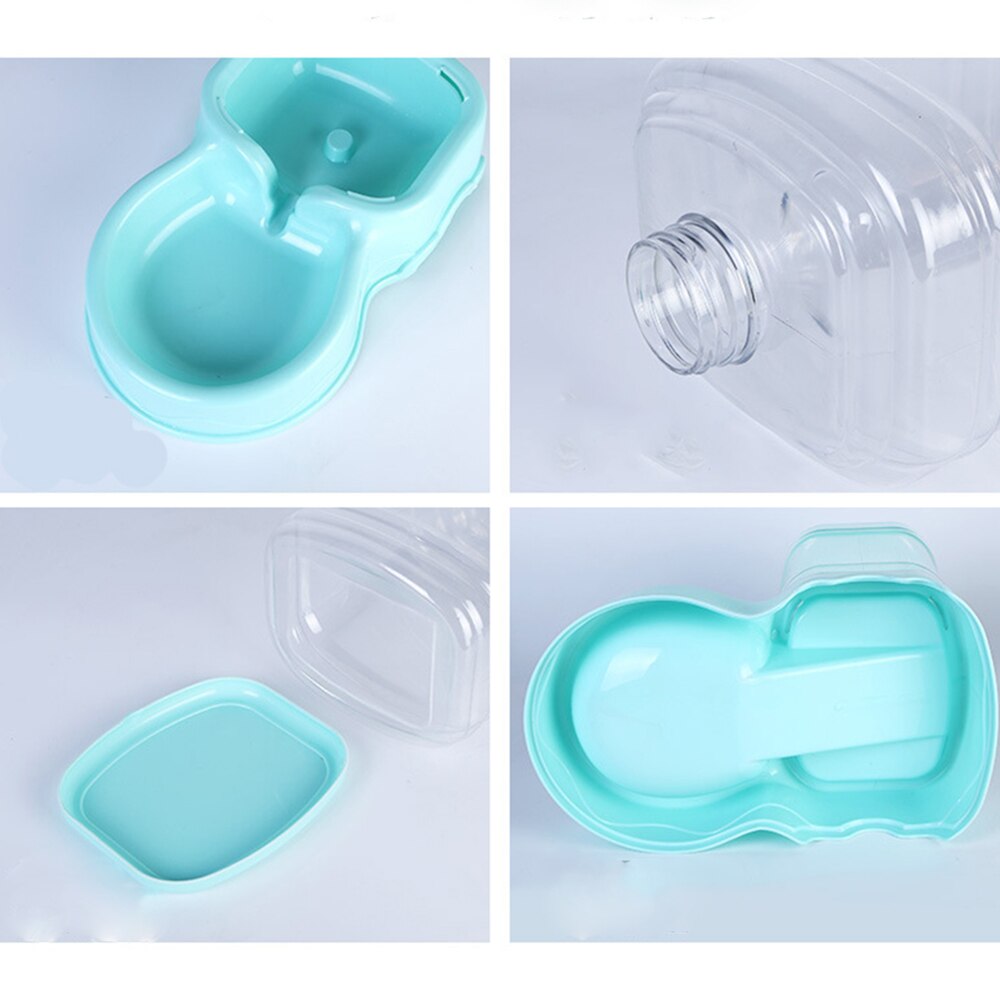 Cat Feeder And Drinker Automatic Cat Food Dispenser Water Bowls Big Capacity Gravity Auto Feeders For Cats - anconmall