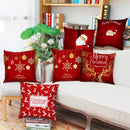 Santa Claus Christmas Cushion Cover Merry Christmas Decorations For Home Christmas Ornament Table Decor 2022 Xmas Gift New Year