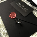 Single Row Black Ring,Europe Style Glam Fashion Good Jewerly For Women Gift In 925 Sterling Silver