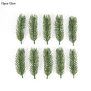 10/20pcs Artificial Pine Branches Needle Fake Plants Christmas Wreath Garland Decorations for Home Xmas Tree Ornament DIY Craft