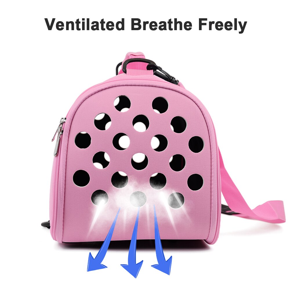 Cats Carrier Bag Portable EVA Small Dog Handbag Foldable Outdoor Travel Bag Puppy Carrying Diagonal Cross Breathable Pet Bags - anconmall