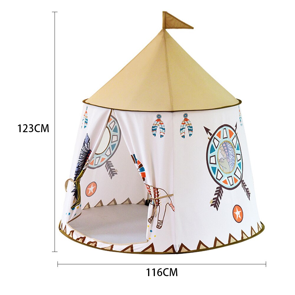 Kid Tent Portable Princess Castle Children Tent Teepee Foldable Play House Toys Tent Birthday Christmas Gift