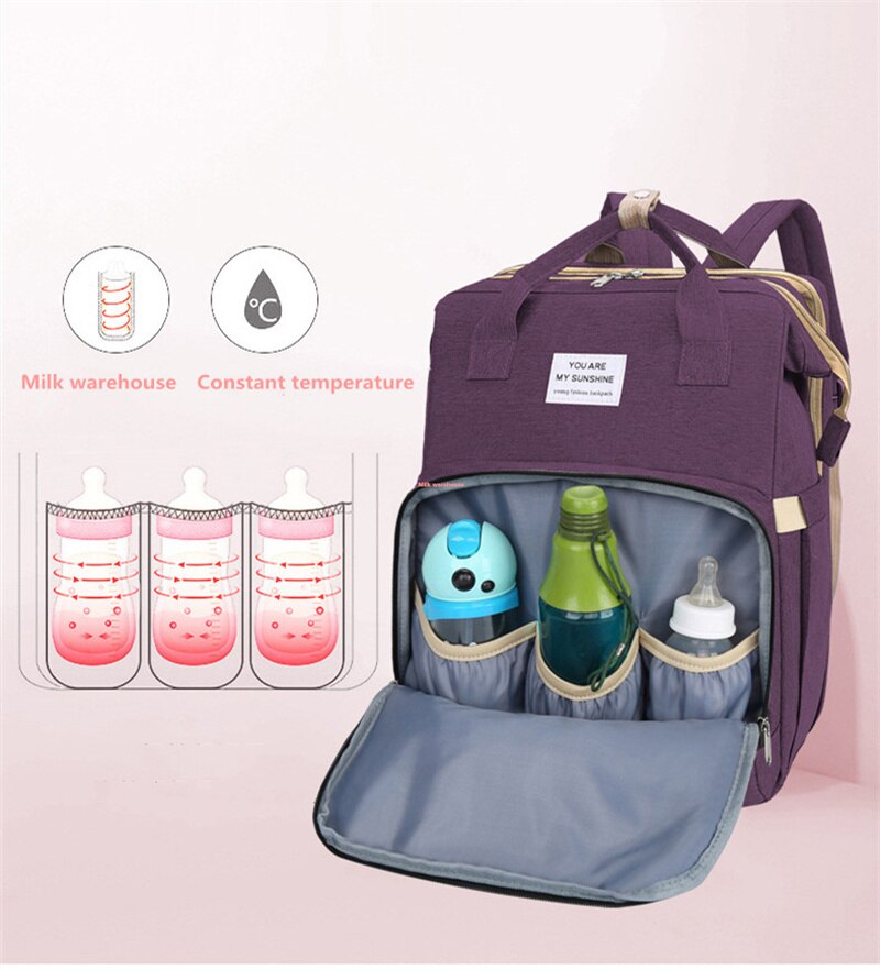 Large Capacity Maternity Bag Diaper Bag Waterproof Baby Bed Bags Baby Care Handbag Diaper Changing Bag Baby Backpack