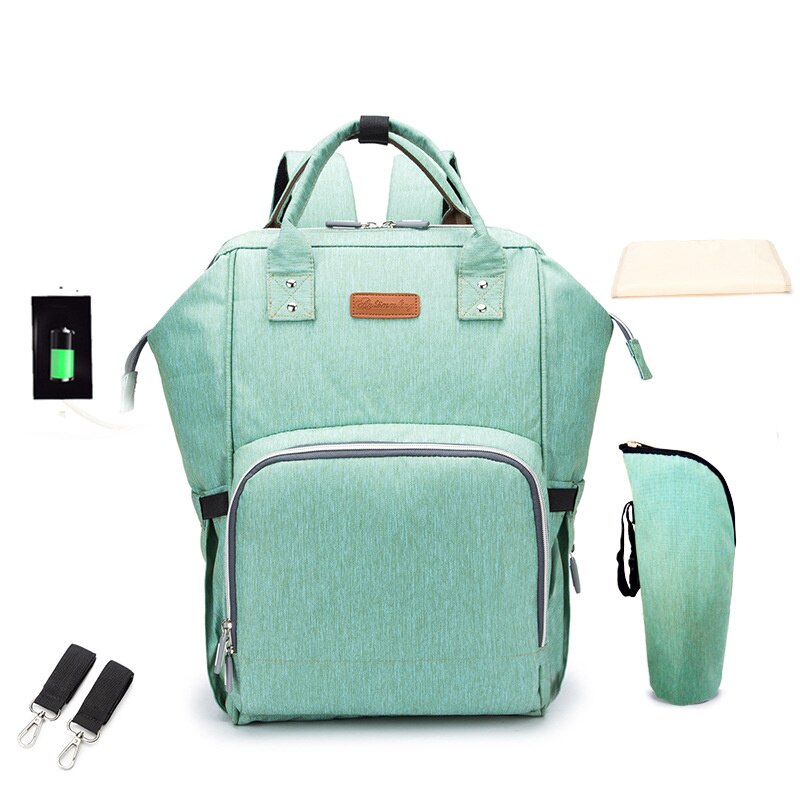 Fashion Maternity Backpack Diaper Bag Large Waterproof Backpack for Mom Travel Baby Bags Multifunction Baby Changing Bags