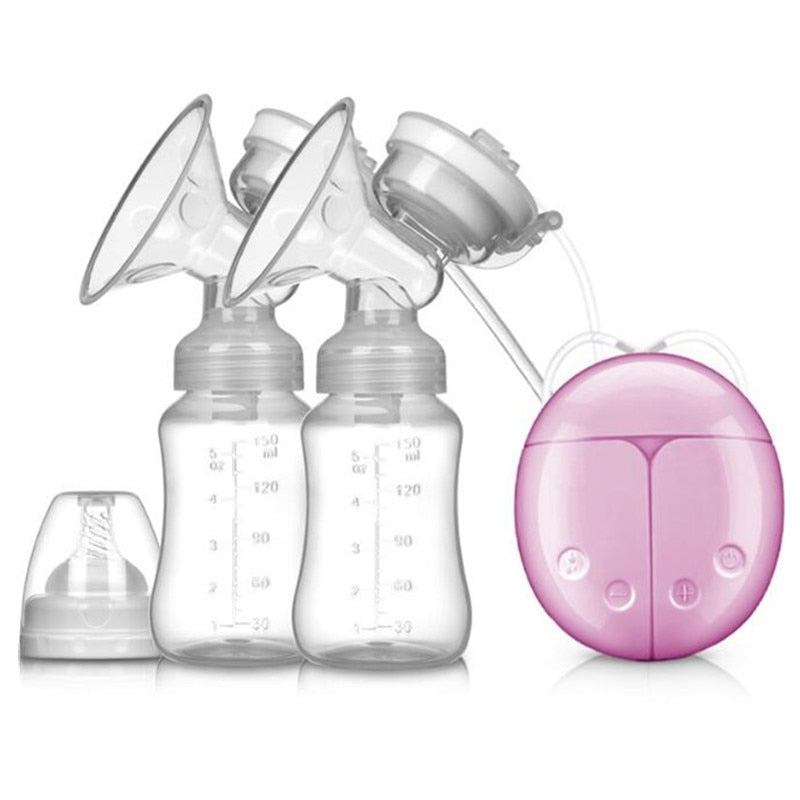 Double Electric Breast Pump With Milk Bottle Infant USB BPA free Powerful Breast Pumps Baby Breast Feeding Drop Shipping