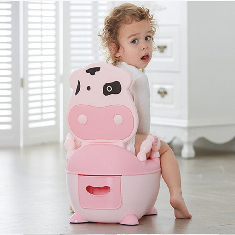 Boys and Girls Potty training Seat Children&#39;s Pot Ergonomic Design Potty Chair Comfy Toilets Children Gift --Free Cleaning Brush