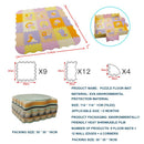 EVA Foam Play Mat with Fence Baby Puzzle Jigsaw Floor Mats Thick Carpet Pad For Kids Educational Toys Activity Pad Random Color