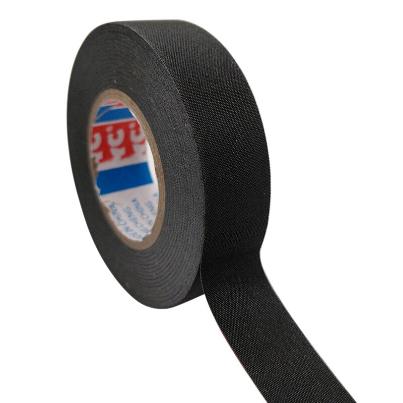 9/15/19/25/32MM 15M Heat-resistant Adhesive Cloth Fabric Tape For Automotive Cable Tape Harness Wiring Loom Electrical Heat Tape