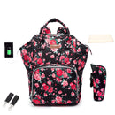 Fashion Maternity Backpack Diaper Bag Large Waterproof Backpack for Mom Travel Baby Bags Multifunction Baby Changing Bags