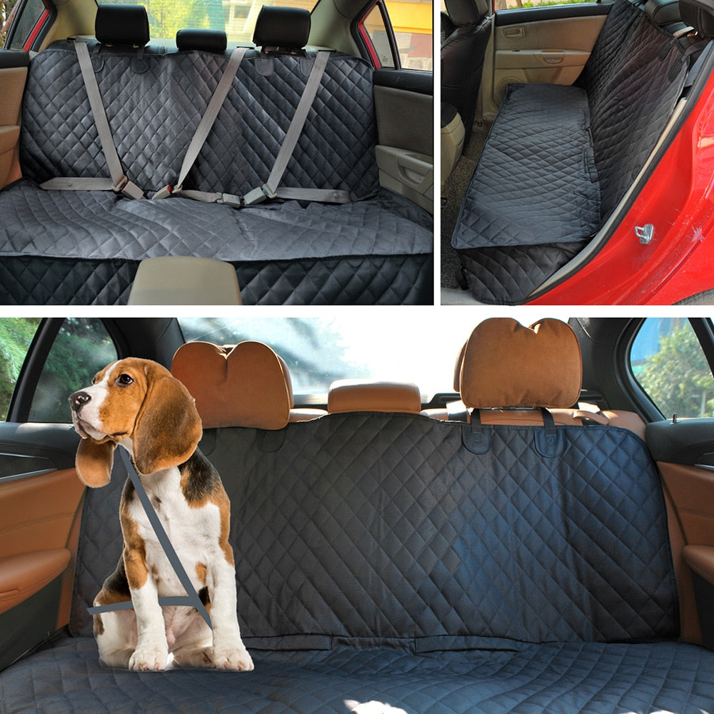 Dog Car Seat Cover Pet Travel Carrier Mattress Waterproof Dog Car Seat Protector With Middle Seat Armrest For Dogs - anconmall