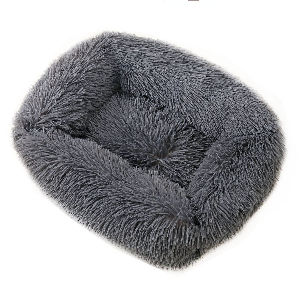 Pet Dog Bed Comfortable Cuddler Square Dogs Kennel Very Soft Washable Dog and Cat Cushion Bed Winter Warm Sofa 12 Color - anconmall