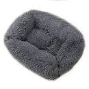 Pet Dog Bed Comfortable Cuddler Square Dogs Kennel Very Soft Washable Dog and Cat Cushion Bed Winter Warm Sofa 12 Color - anconmall