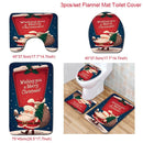 Santa Claus Rug Seat Bathroom Set Merry Christmas Decorations For Home Navidad 2020 Natal Cristmas Party Supplies New Year Gift