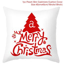 Christmas Cushion Cover Merry Christmas Decor For Home 2022 Navidad Noel Christmas Ornaments Xmas Gift Happy New Year 2023