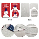 Santa Claus Rug Seat Bathroom Set Merry Christmas Decorations For Home Navidad 2020 Natal Cristmas Party Supplies New Year Gift