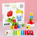 Montessori Face Change Blocks Wooden Toys Board Game Cartoon Puzzle Wooden Level Game Thinking Challenge Toys for Children