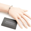 Five Exquisite Feminine Skulls Bracelets Autumn Link Chain 925 Sterling Silver Jewelry Rebel Gift For Women