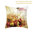 Christmas Cushion Cover Merry Christmas Decorations for Home 2022 Christmas Ornament Xmas Gifts Navidad Noel Happy New Year 2023