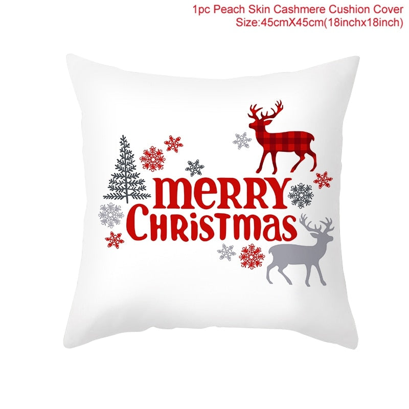 HUIRAN Christmas cushion cover Decorative Pillowcase sofa cushions Pillow cases Christmas Decoration For Home Decor Pillow Cover