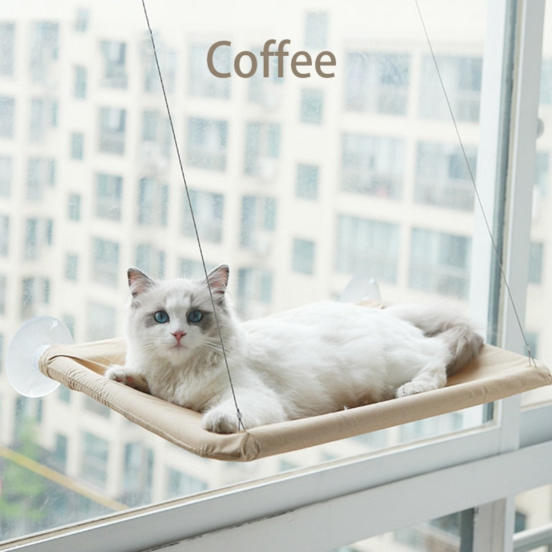 Cat Hanging Bed Comfortable Kitten Hammock Perch Cat Sunny Window Seat Mount Sleeping Hammock For Cats On The Window - anconmall