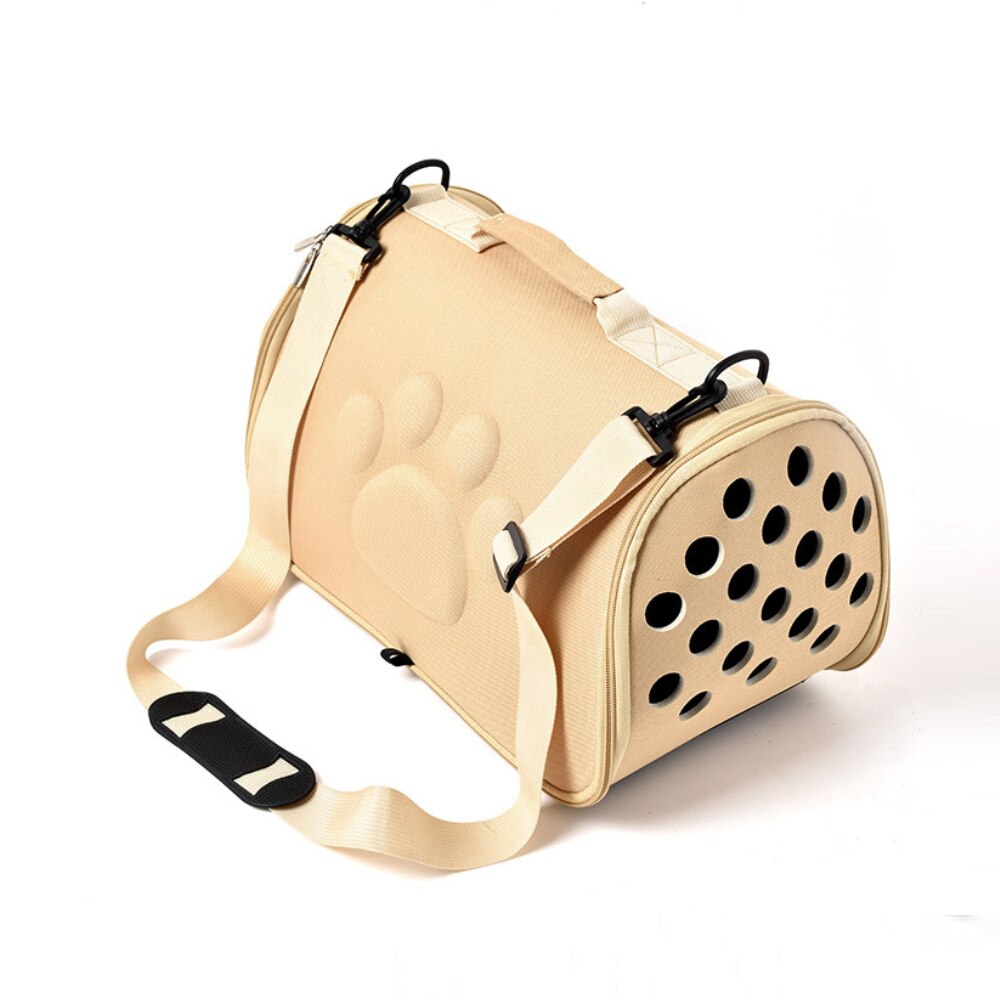 Cats Carrier Bag Portable EVA Small Dog Handbag Foldable Outdoor Travel Bag Puppy Carrying Diagonal Cross Breathable Pet Bags - anconmall