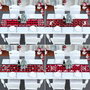 Huiran Linen Christmas Elk Snowman Table Runner Merry Christmas Decor For Home 2022 Xmas Ornaments New Year&#39;s Decor 2023 Navidad - anconmall