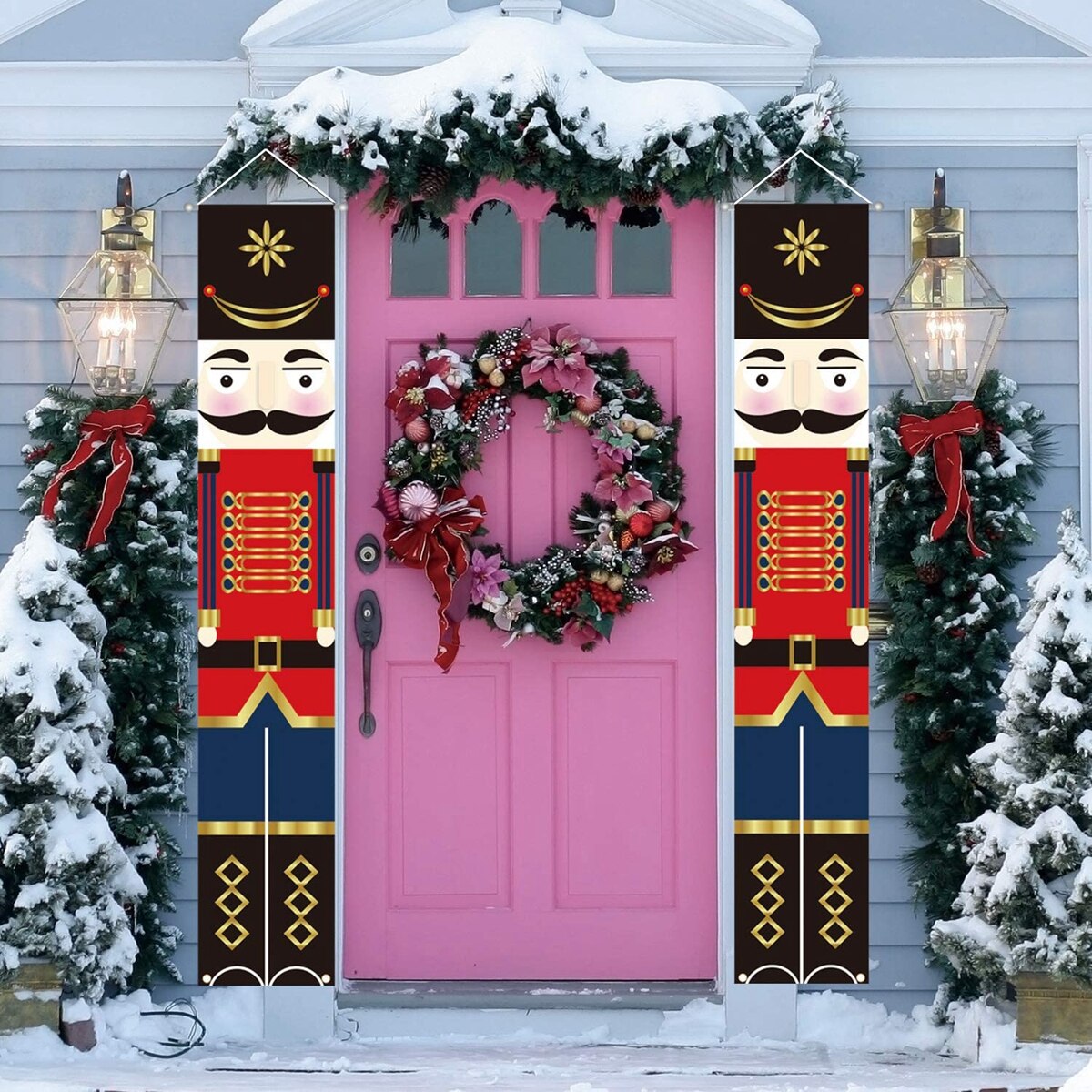 Christmas Hanging Door Banner Porch Sign Merry Christmas Decorations for Home 2022 Christmas Ornaments Navidad Noel New Year - anconmall