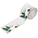 5M Merry Christmas Burlap Ribbons DIY Gift Wrapping Wedding Party Decoration for Home Christmas Tree Ribbon Garland Wreath Bows