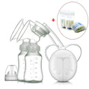 Electric breast pump &amp; 30 pcs milk storage bag Feeding Breast Pumps Large Suction Breast Massage Milk Sucker Puller Milker Pump