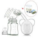 Electric breast pump &amp; 30 pcs milk storage bag Feeding Breast Pumps Large Suction Breast Massage Milk Sucker Puller Milker Pump