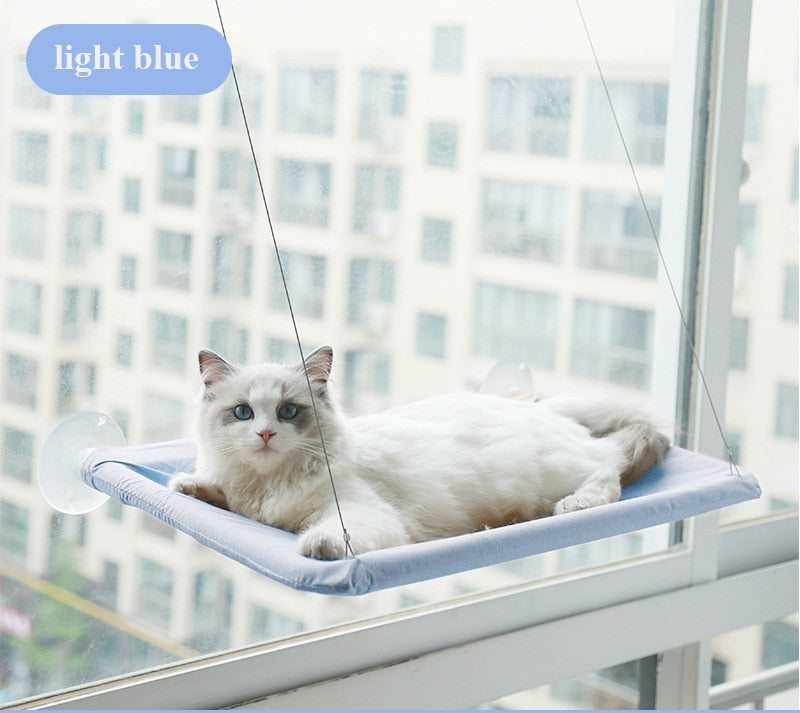 Cat Hanging Bed Comfortable Kitten Hammock Perch Cat Sunny Window Seat Mount Sleeping Hammock For Cats On The Window - anconmall