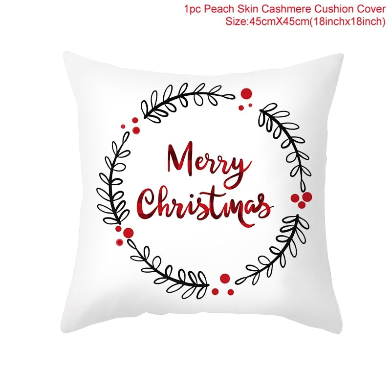 HUIRAN Christmas cushion cover Decorative Pillowcase sofa cushions Pillow cases Christmas Decoration For Home Decor Pillow Cover