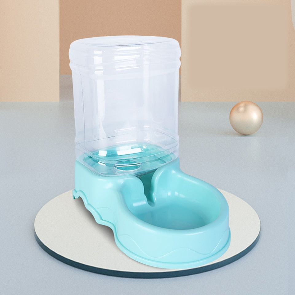 Cat Feeder And Drinker Automatic Cat Food Dispenser Water Bowls Big Capacity Gravity Auto Feeders For Cats - anconmall