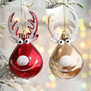 2pcs Elk Christmas Balls Ornaments Bauble Pendant Xmas Tree Hanging Balls Christmas Home Decorations Navidad 2022 Natal New Year