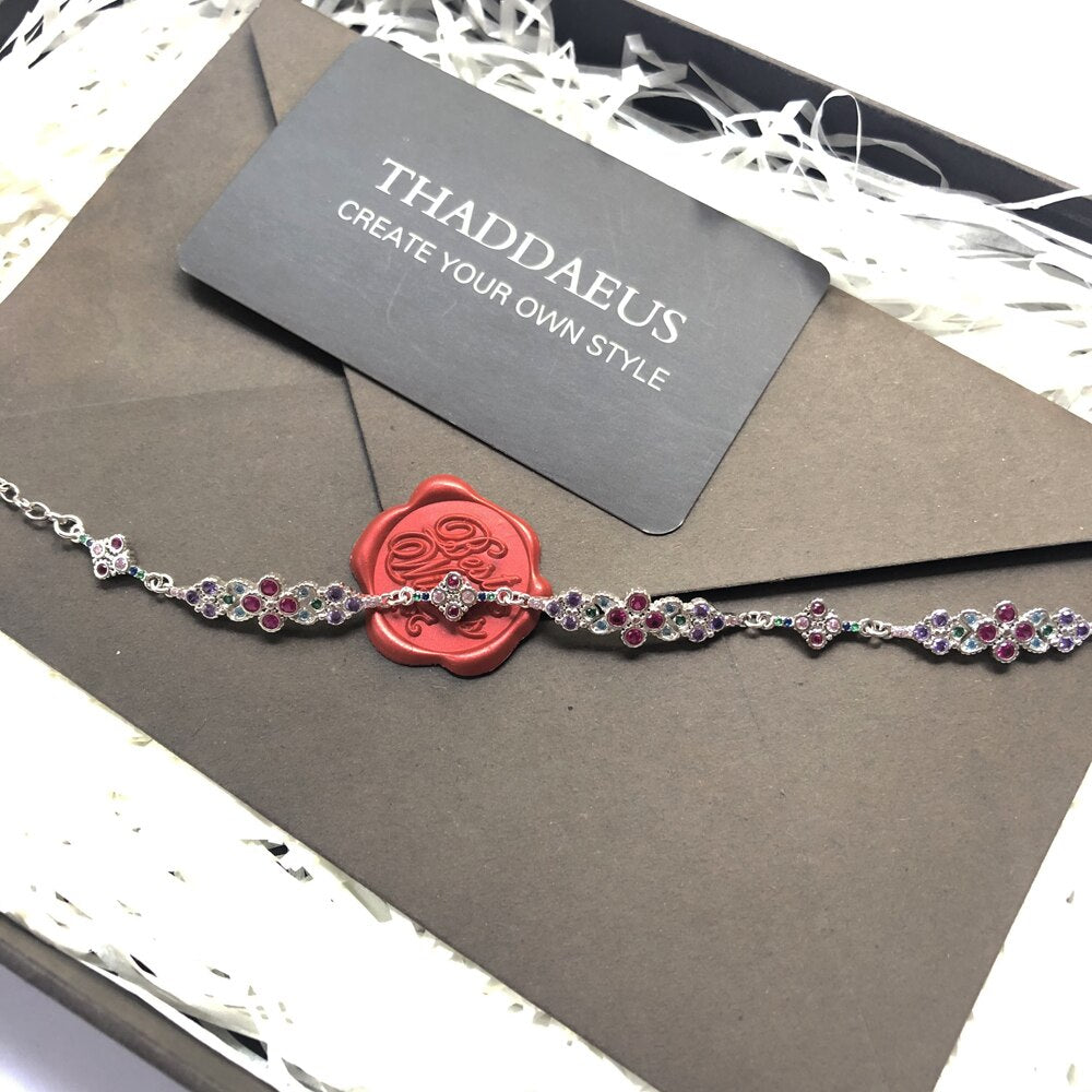 Magnificent Ornamentation Bracelets New Link Chain 925 Sterling Silver Fashion Royal Jewelry Victorian Age Gift For Women