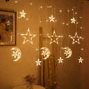 Star Moon LED String Lights Christmas Decor For Home Ramadan Decor Eid Mubarak Ramadan Kareem Decor Muslim Islamic  Eid al-fitr