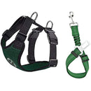 Car Seat Belt &amp; Safety Harness for Pet Dog Cat Adjustable Breathable Mesh Harness with Secure Leads in Vehicle for Travel Trip - anconmall