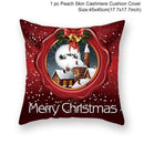 Christmas Cushion Cover Merry Christmas Decor For Home Santa Claus Christmas Ornament Xmas Gift Navidad 2022 Happy New Year 2023