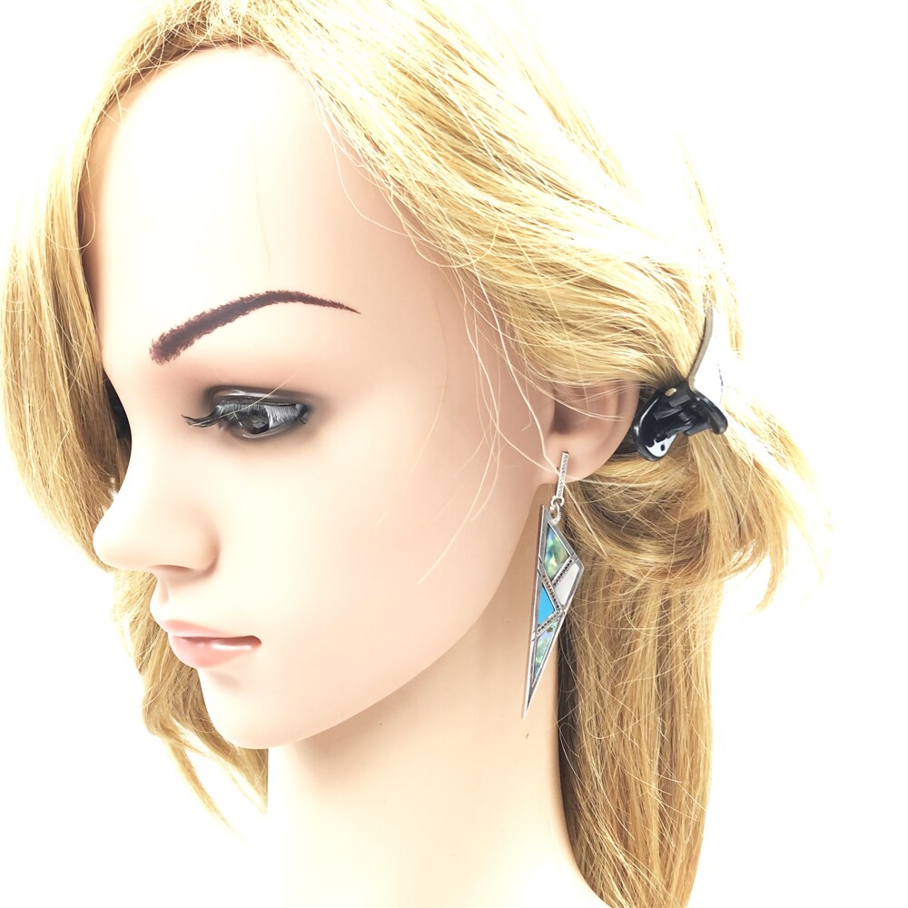 Earrings Triangle,Americans Fine Jewelry For Women New Summer Sterling Silver 925 Turquoise Ear Gift Powerful Lucky Charm