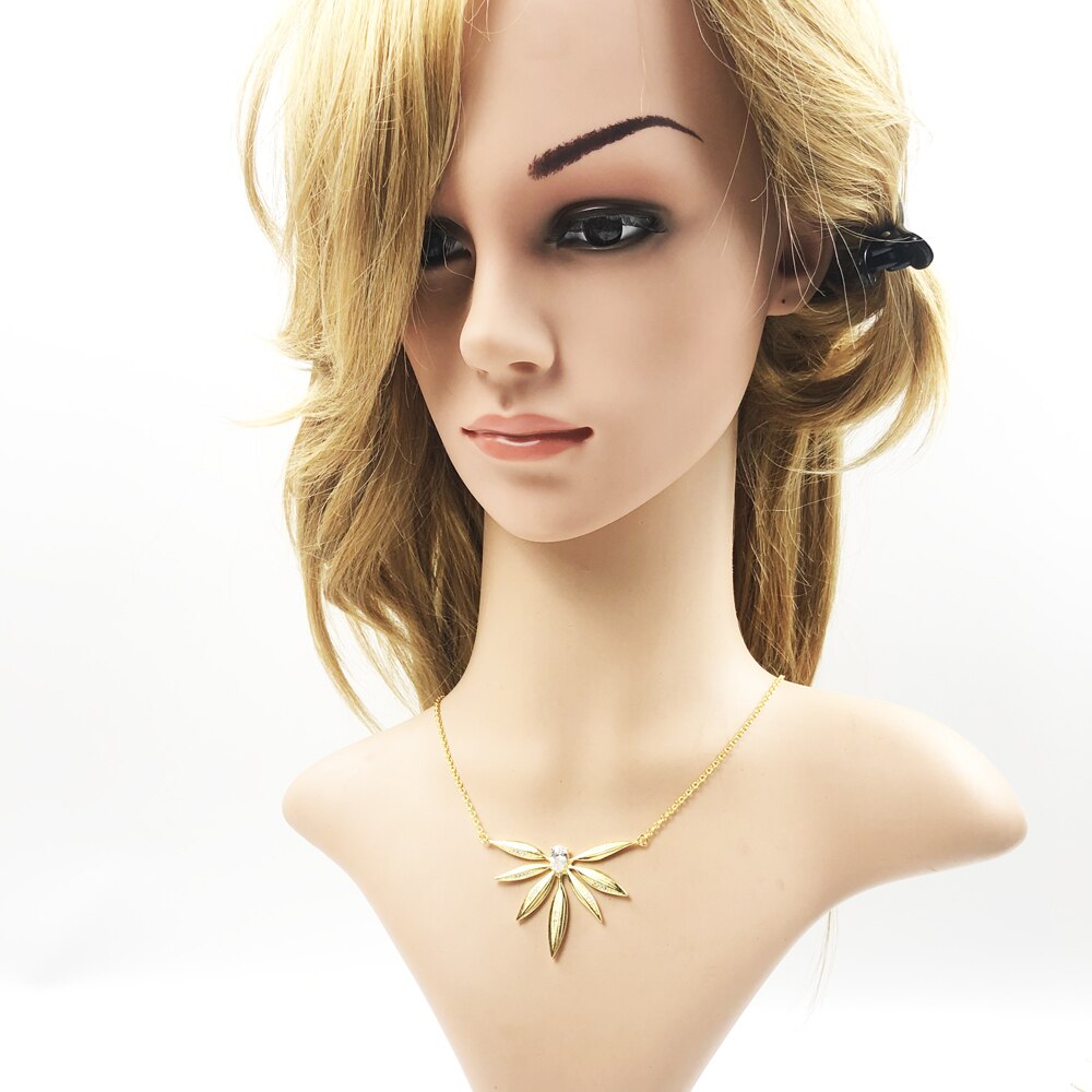 Necklace Leaves Large Spring Brand New Jewelry Europe 925 Sterling Silver Gift For Women