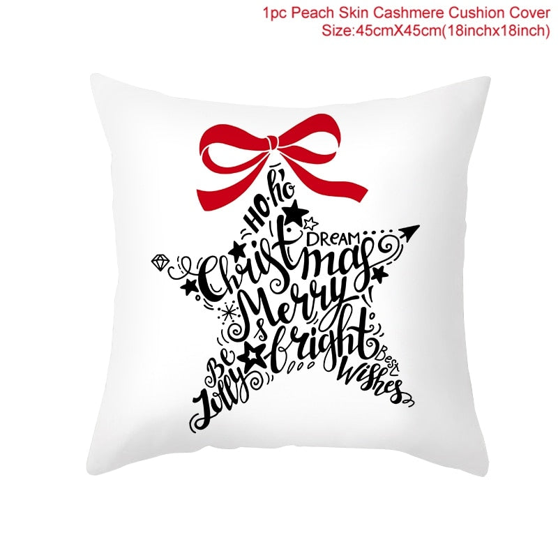 HUIRAN Christmas cushion cover Decorative Pillowcase sofa cushions Pillow cases Christmas Decoration For Home Decor Pillow Cover