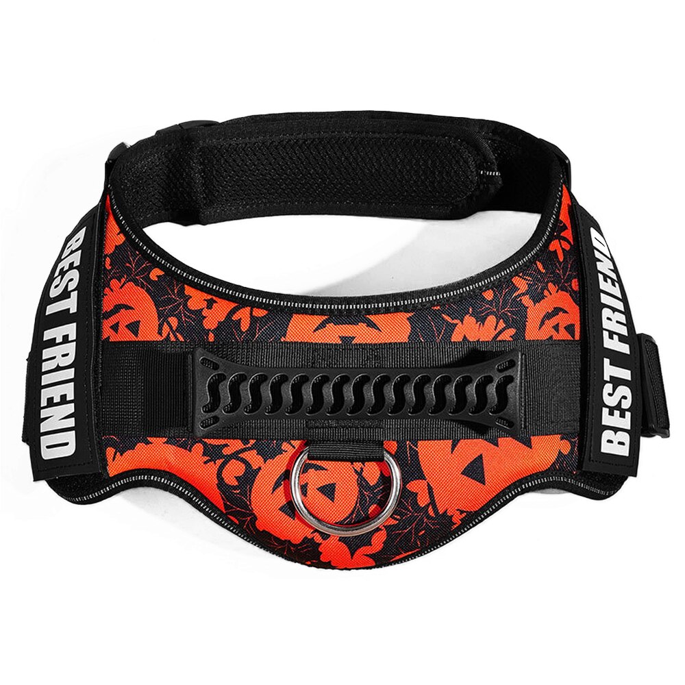 No Pulling Reflective Dog Chest Strap with Customizable Name Tags Adjustable Pet Dog Vest Harness Corgi Golden Retriever Samoye - anconmall