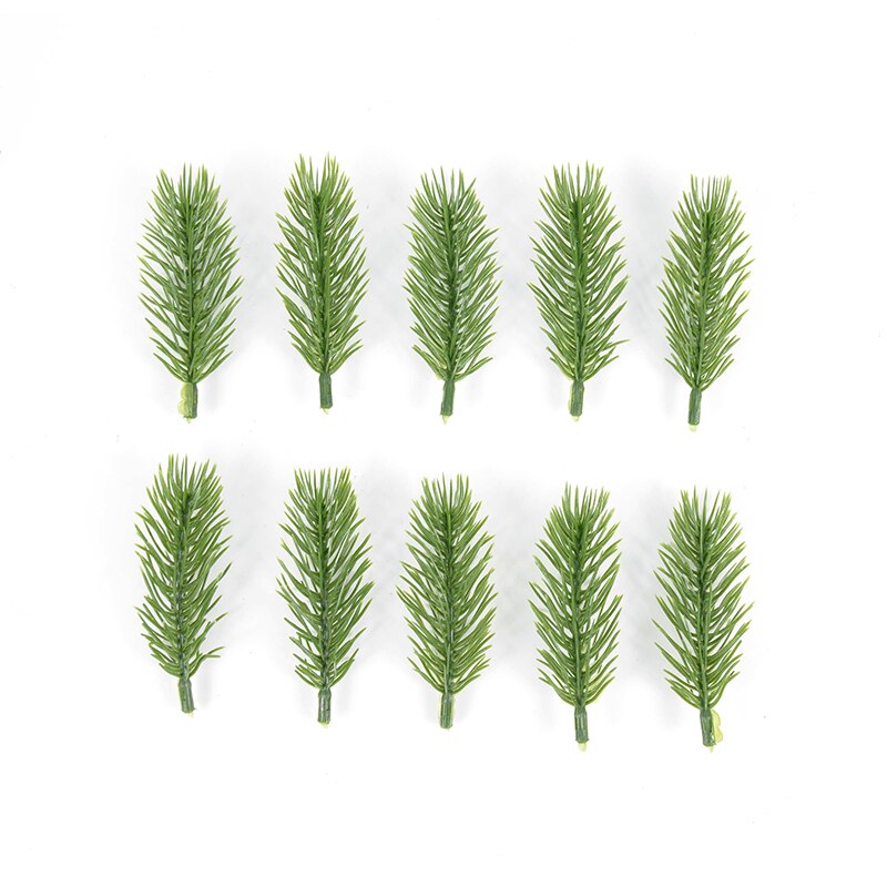 10/20pcs Artificial Pine Branches Needle Fake Plants Christmas Wreath Garland Decorations for Home Xmas Tree Ornament DIY Craft