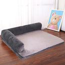 Dog Sofa Bed Pet Soft Lounger Cushion Big Dog Kennel Puppy L Shaped Couch Bed For Small Medium Large Dogs - anconmall
