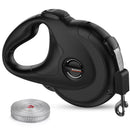 13ft Retractable Dog Leash Rope with Highly Reflective Threads One Button Lock &amp; Release Trimmable Nylon Large Dog Walking Leash - anconmall