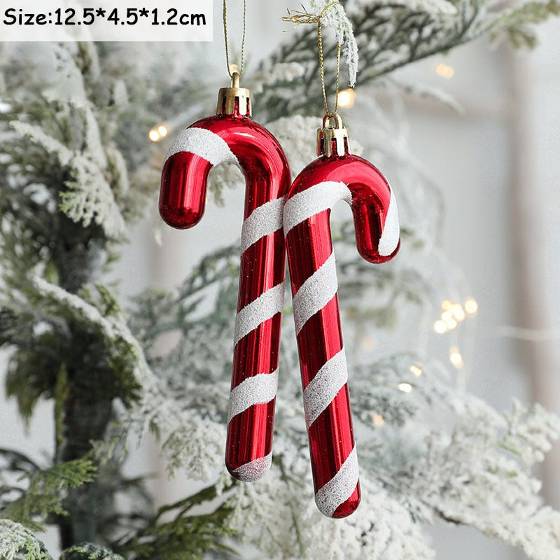 2pcs Elk Christmas Balls Ornaments Bauble Pendant Xmas Tree Hanging Balls Christmas Home Decorations Navidad 2022 Natal New Year