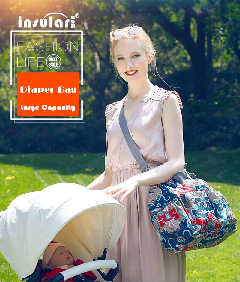 Fashion Mummy Maternity Nappy Bag Large Capacity Nappy Bag Travel Backpack Nursing Bag for Baby Care Women's Fashion Bag