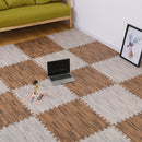 Wood Grain Puzzle Floor Foam Carpet Bedroom Splicing Mat  Baby Play Mat Interlocking Exercise Tiles 10Pcs/set 30*30cm