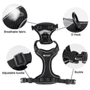 Cat Cooling Harness Breathable Puppy Vest Chest Strap Reflective Adjustable Mesh Harness No-Pull No-Choke for Cats Small Dogs - anconmall